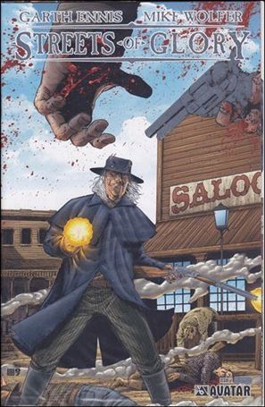 Garth Ennis' Streets of Glory issue 1-D Platinum Foil Cover w/signed poster 1/1100