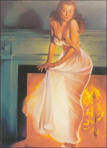 Elvgren's Calendar Pinups 2 (Base Set) card 79 Sheer Delight
