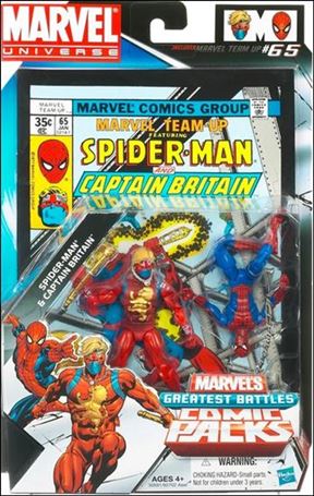 Marvel Universe: Marvel's Greatest Battles (Comic-Packs) figure 9 Spider-Man and Captain Britain