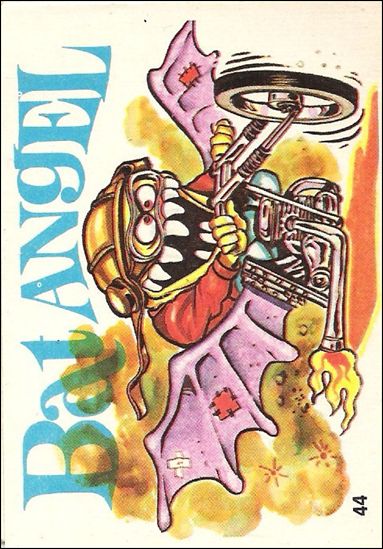 Silly Cycles (Base Set) card 44-B Bat Angel (Fan Art on Back)