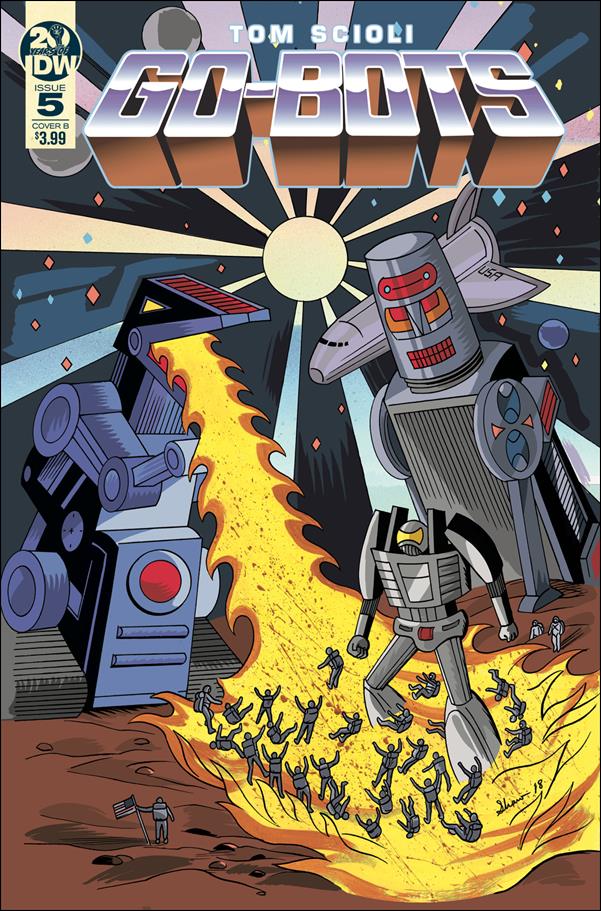 Go-Bots issue 5-B Dash Shaw Cover