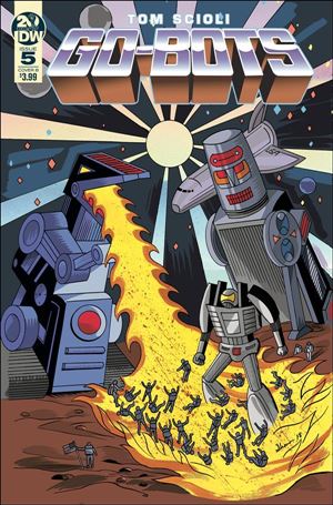 Go-Bots issue 5-B Dash Shaw Cover