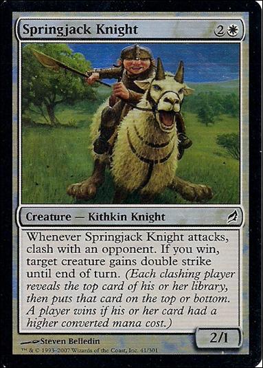 Magic the Gathering: Lorwyn (Base Set) card 41-B Springjack Knight