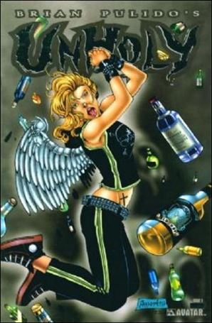 Brian Pulido's Unholy issue 1-H Platinum Foil Cover