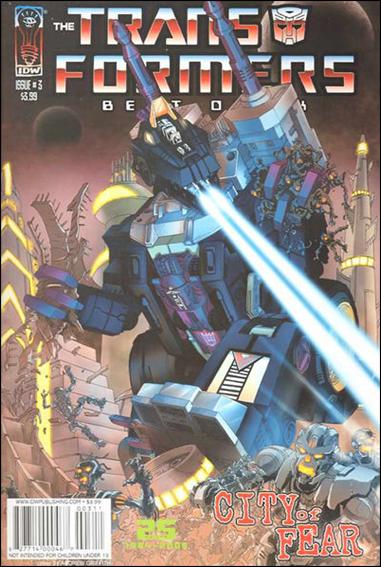 Transformers: Best of UK: CIty of Fear issue 3 Andrew Griffith Cover