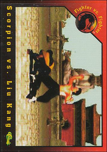 Mortal Kombat (Base Set) card 19 Scorpion vs. Liu Kang