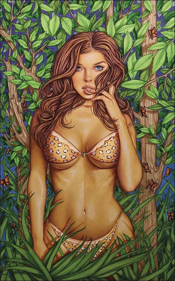 Cavewoman: A Barbarian, a Princess and Meriem issue 1-F Conny Valentina Virgin Cover, 1/350