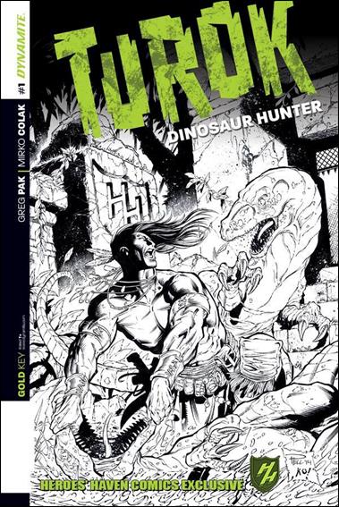 Turok: Dinosaur Hunter (2014) issue 1-V Paul Pelletier Heroes' Haven Comics Cover 1/500