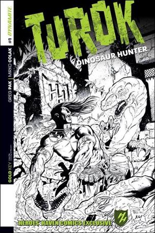 Turok: Dinosaur Hunter (2014) issue 1-V Paul Pelletier Heroes' Haven Comics Cover 1/500