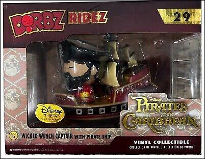 Dorbz Ridez figure 29 Wicked Wench Captain with pirate ship