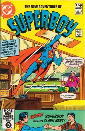 New Adventures of Superboy issue 15-B UK Price Cover