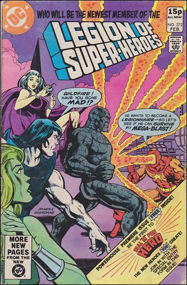 Legion of Super-Heroes (1980) issue 272-B UK Price Cover