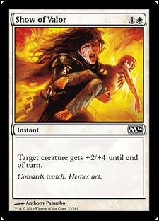 Magic the Gathering: 2014 Core Set (Base Set) card 33 Show of Valor