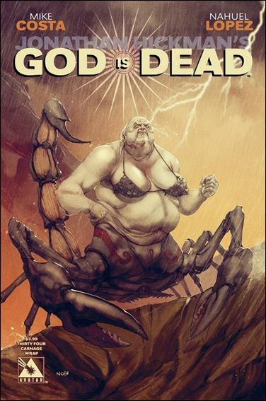 God is Dead issue 34-B German Nobile Carnage Wraparound Cover
