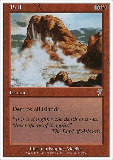 Magic the Gathering: 7th Edition (Base Set) card 177 Boil
