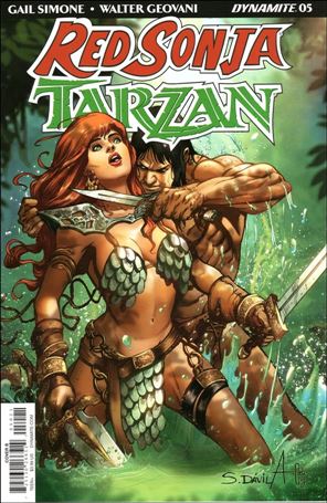 Red Sonja / Tarzan issue 5-B Sergio Davila Cover
