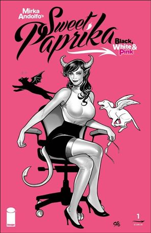 Mirka Andolfo's Sweet Paprika: Black, White, & Pink issue 1-B Frank Cho Cover