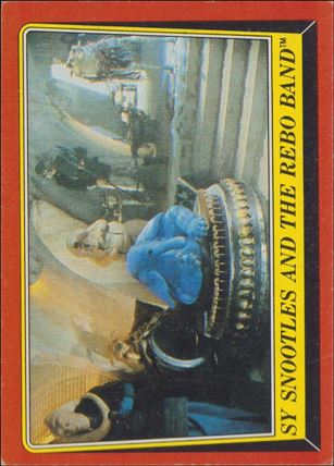 Star Wars: Return of the Jedi: Series 1 (Base Set) card 20 Sy Snoodles and the Rebo Band