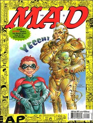 MAD (1955) issue 359-B Mr. Freeze & Robin Top Right Cover