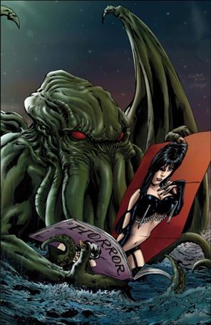Elvira Meets H.P. Lovecraft issue 1-J 20 Copy Virgin Incentive Kewber Baal Cover