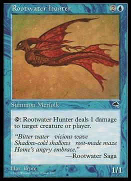 Magic the Gathering: Tempest (Base Set) card 82 Rootwater Hunter