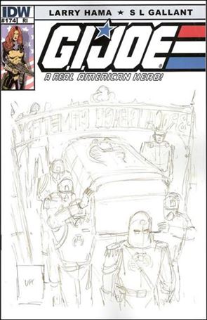 G.I. Joe: A Real American Hero issue 174-C Larry Hama Sketch Cover