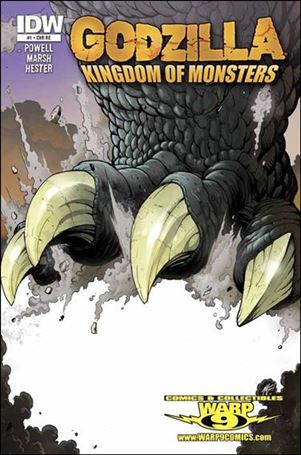 Godzilla: Kingdom of Monsters issue 1-OS Warp 9 Comics Cover 1/500