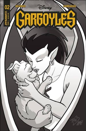 Gargoyles (2022) issue 2-T Tony Fleecs & Trish Forstner 1:10 B&W Cover