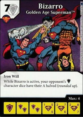 DC Comics Dice Masters World's Finest card DC2016-9 Bizarro: Golden Age Superman