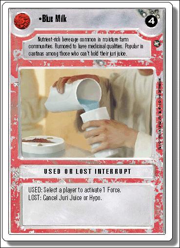 Star Wars: A New Hope Revised (Base Set) card 139 Blue Milk