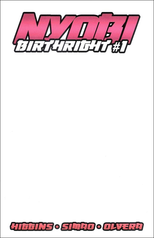 Nyobi: Birthright (2020) issue 1-E Blank Cover