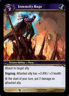 World of Warcraft: March of the Legion (Base Set) card 116 Intensify Rage