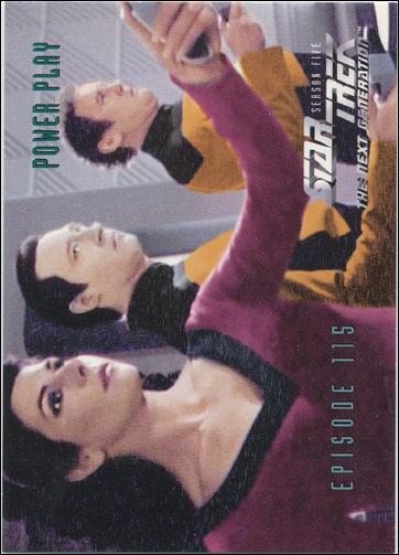 Star Trek: The Next Generation - The Episode Collection Season Five (Base Set) card 473 Power Play, Episode 115B