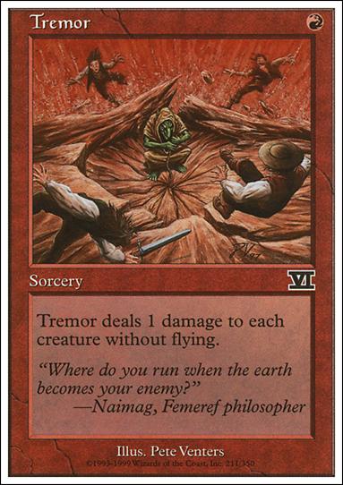 Magic the Gathering: 6th Edition (Base Set) card 211 Tremor