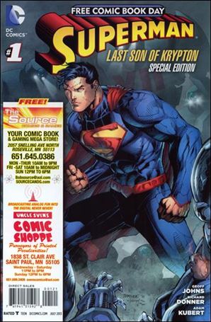 Superman: The Last Son of Krypton FCBD Special Edition issue 1-G The Source Comics & Games Cover