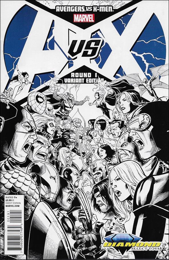 Avengers vs X-Men issue 1-R Diamond Select Black & White Cover