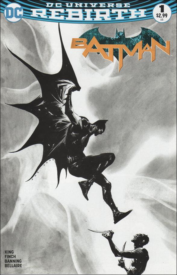 Batman (2016) issue 1-UI Jae Lee Dynamic Forces Black & White Cover