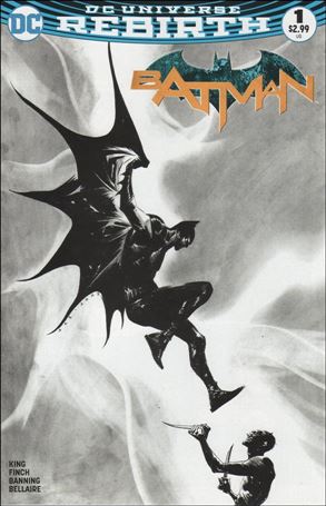 Batman (2016) issue 1-UI Jae Lee Dynamic Forces Black & White Cover