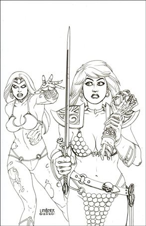 Die!namite: Our Bloody Valentine issue One Shot-O Joseph Michael Linsner Black & White Virgin Cover