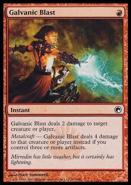 Magic the Gathering: Scars of Mirrodin (Base Set) card 91 Galvanic Blast
