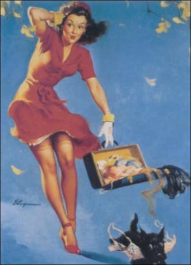 Elvgren's Calendar Pinups 2 (Base Set) card 12 Finders Keepers
