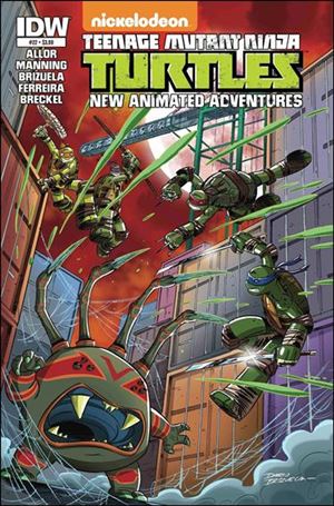 Teenage Mutant Ninja Turtles New Animated Adventures issue 22 Dario Brizuela Cover