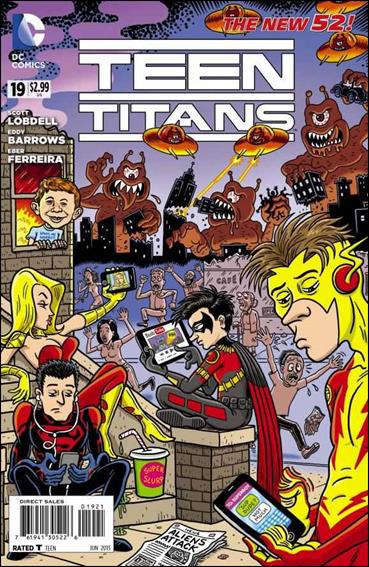 Teen Titans (2011) issue 19-B Ward Sutton 1:10 MAD Cover