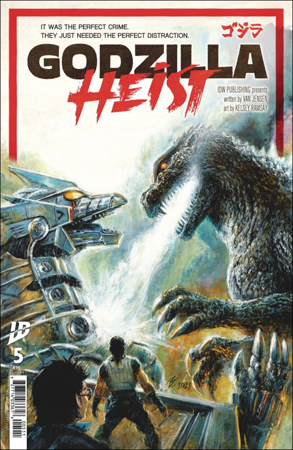 Godzilla: Heist issue 5 Bob Eggleton Cover