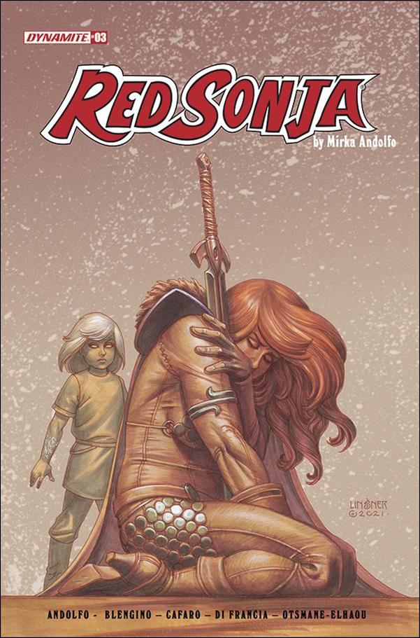Red Sonja (2021) issue 3-C Joseph Michael Linsner Cover