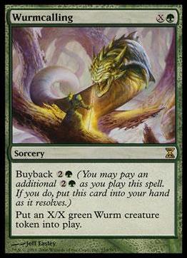 Magic the Gathering: Time Spiral (Base Set) card 234 Wurmcalling