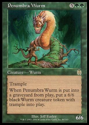 Magic the Gathering: Apocalypse (Base Set) card 84 Penumbra Wurm