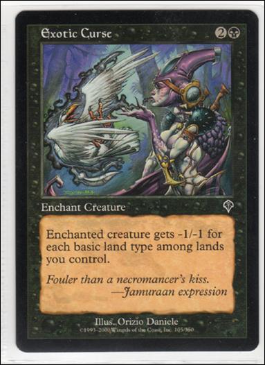 Magic the Gathering: Invasion (Base Set) card 105 Exotic Curse