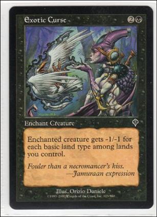 Magic the Gathering: Invasion (Base Set) card 105 Exotic Curse