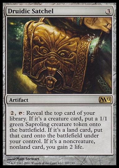 Magic the Gathering: 2012 Core Set (Base Set) card 207 Druidic Satchel
